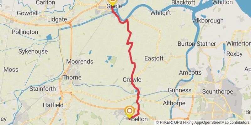 Yorkshire Round stage 36 Map