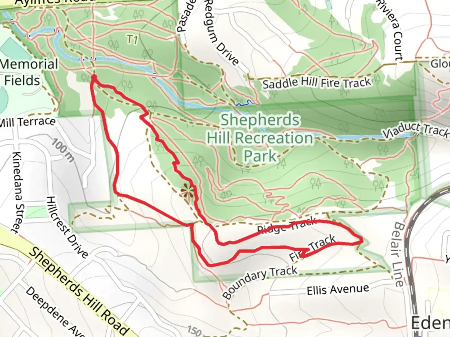 An image depicting the trail Grey Box Loop Track and its surrounding area.