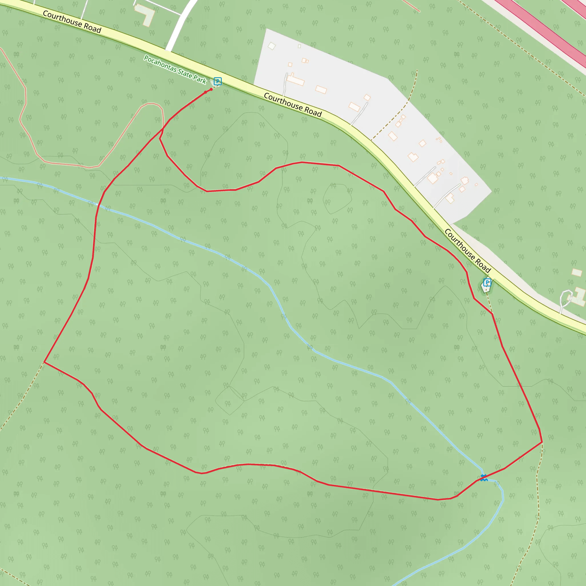 Courthouse Road Loop mobile static map