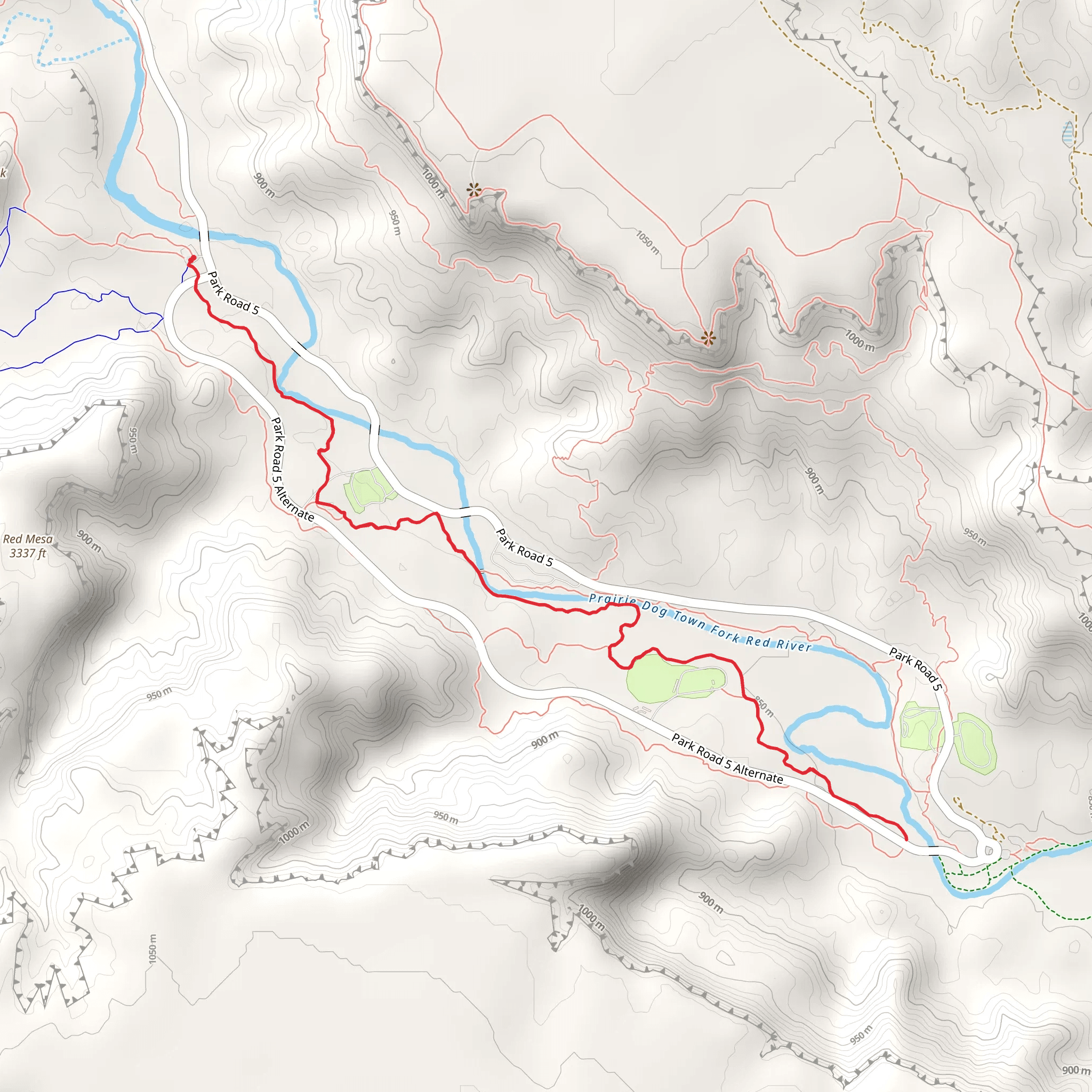 Rojo Grande and Juniper-Riverside Trail mobile static map
