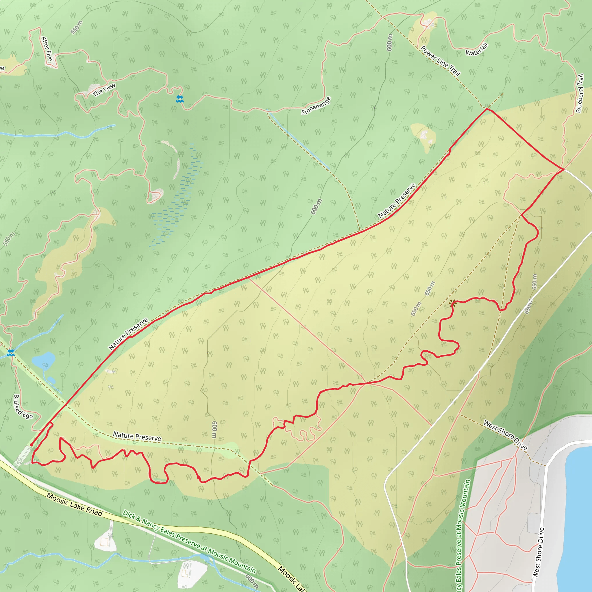Blueberry Trail Loop mobile static map