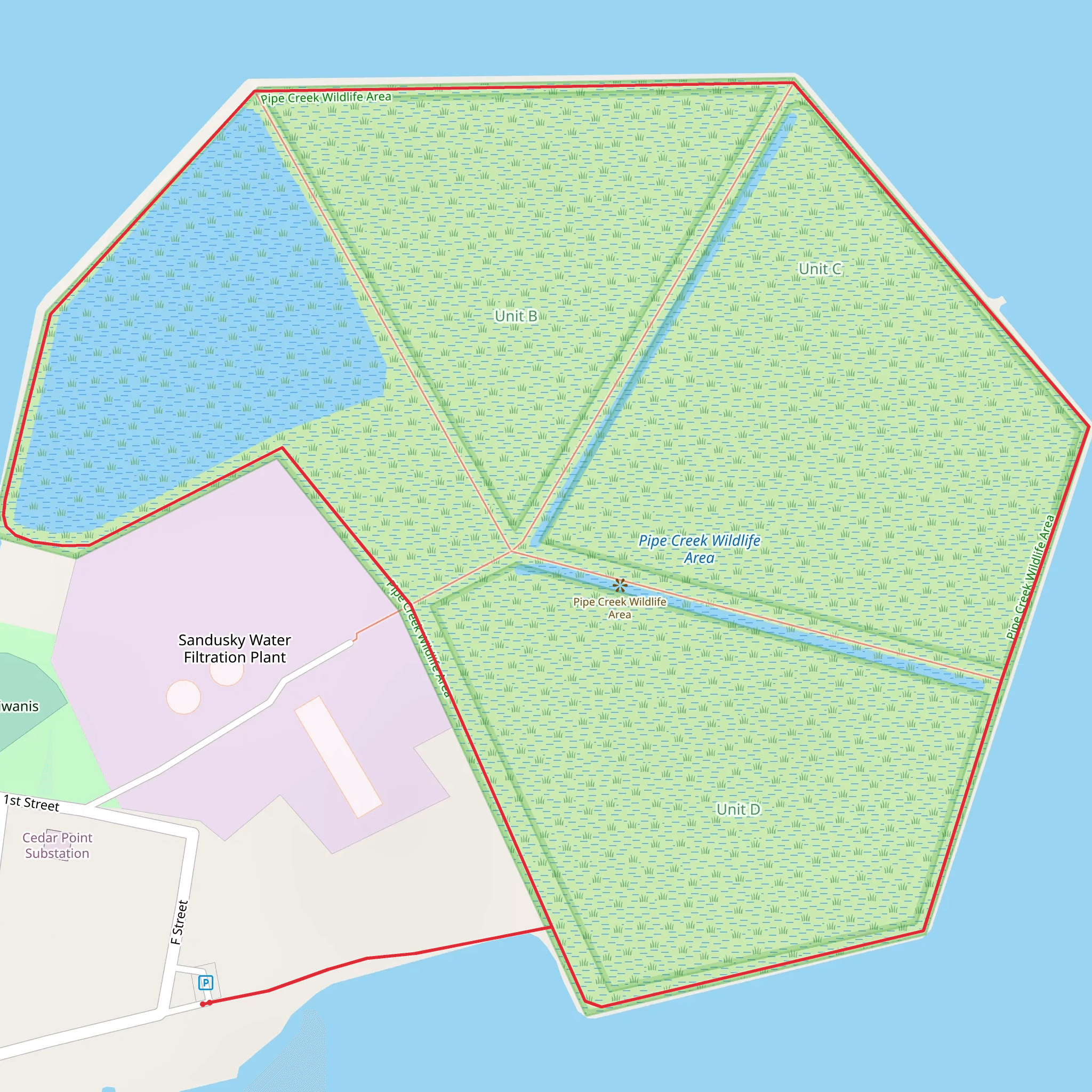 Pipe Creek Wilderness Area Loop mobile static map