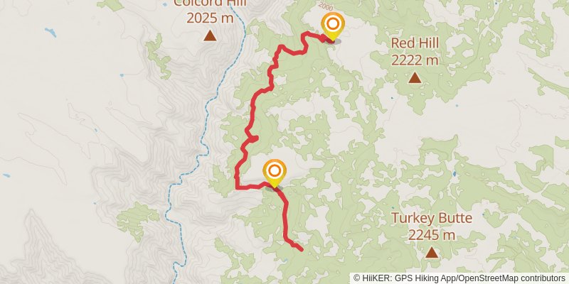 Kelsey Spring Trail stage 2 Map