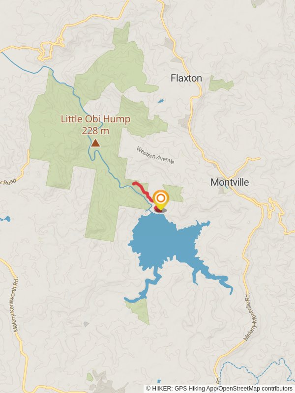 Narrows and Baroon Lookouts Track mobile static map