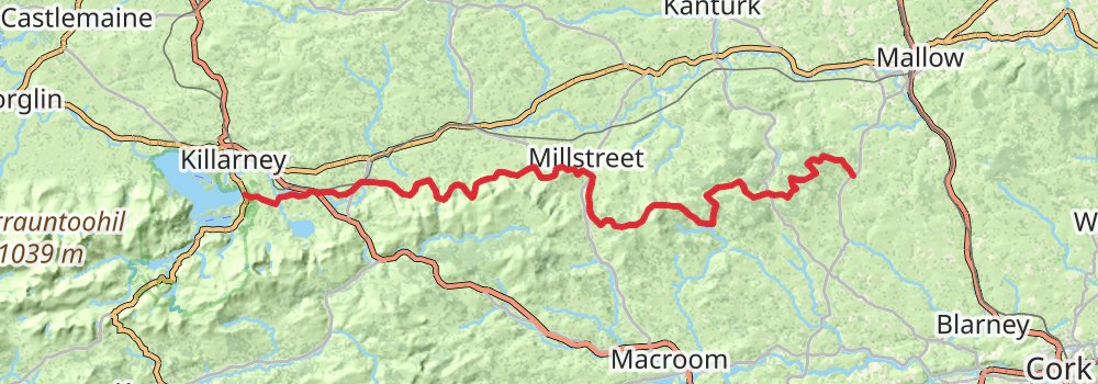 E8 Coast To Coast Walk Ireland stage 5 Map