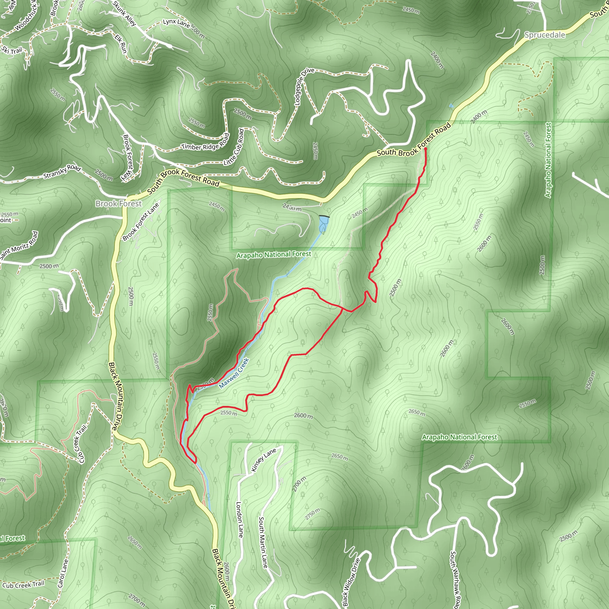 Maxwell Creek Loop mobile static map