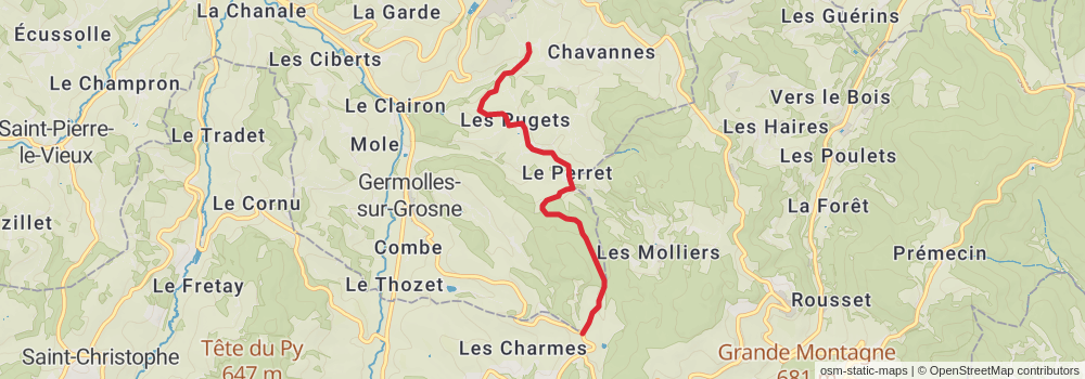 Camino Strasbourg-Saint Jean Pied de Port via Le Puy alt 9 Map