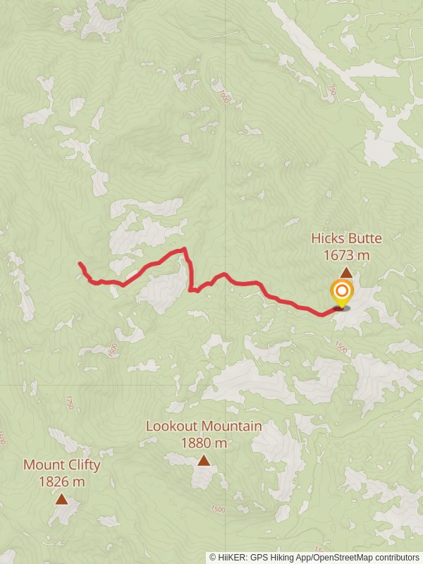 Little Creek Basin Trail mobile static map