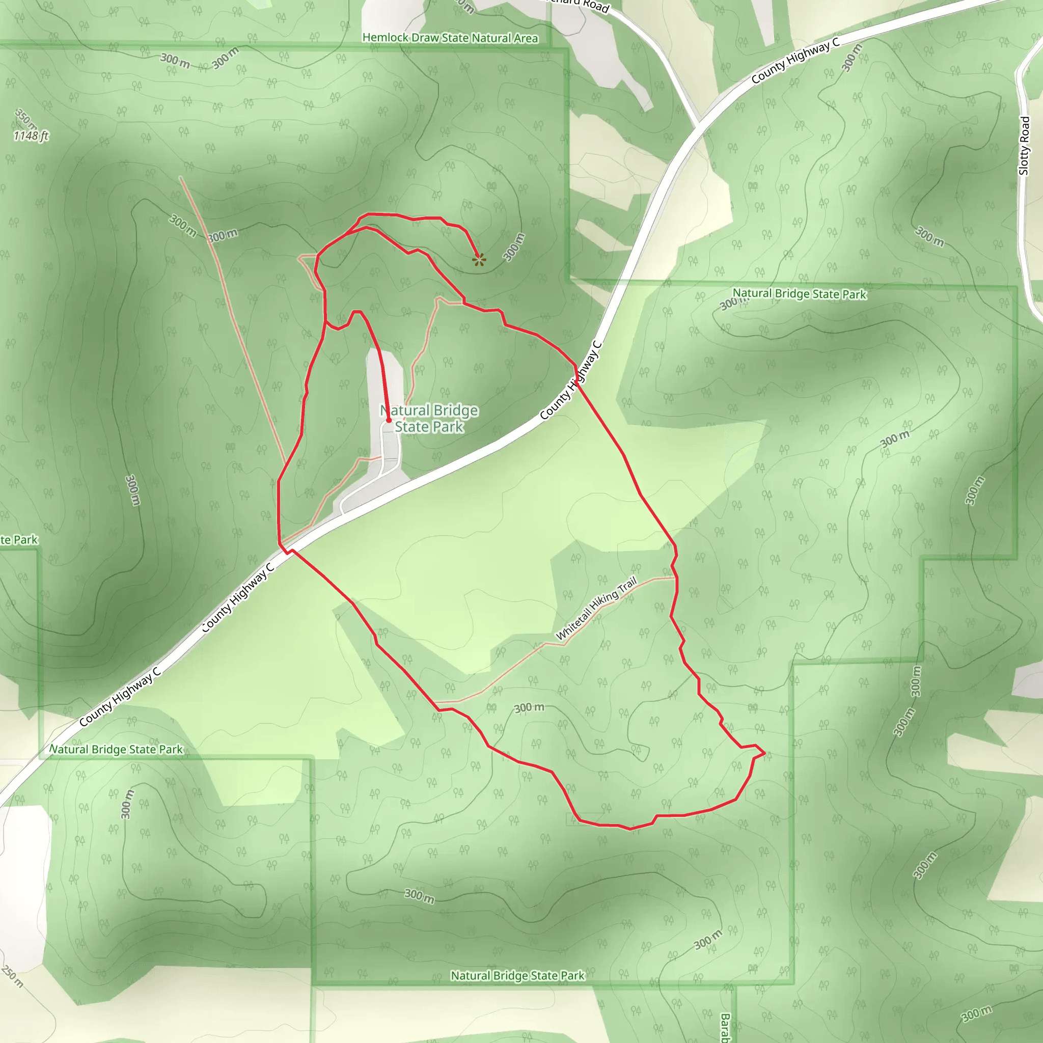 Indian Moccasin Nature Loop Trail mobile static map