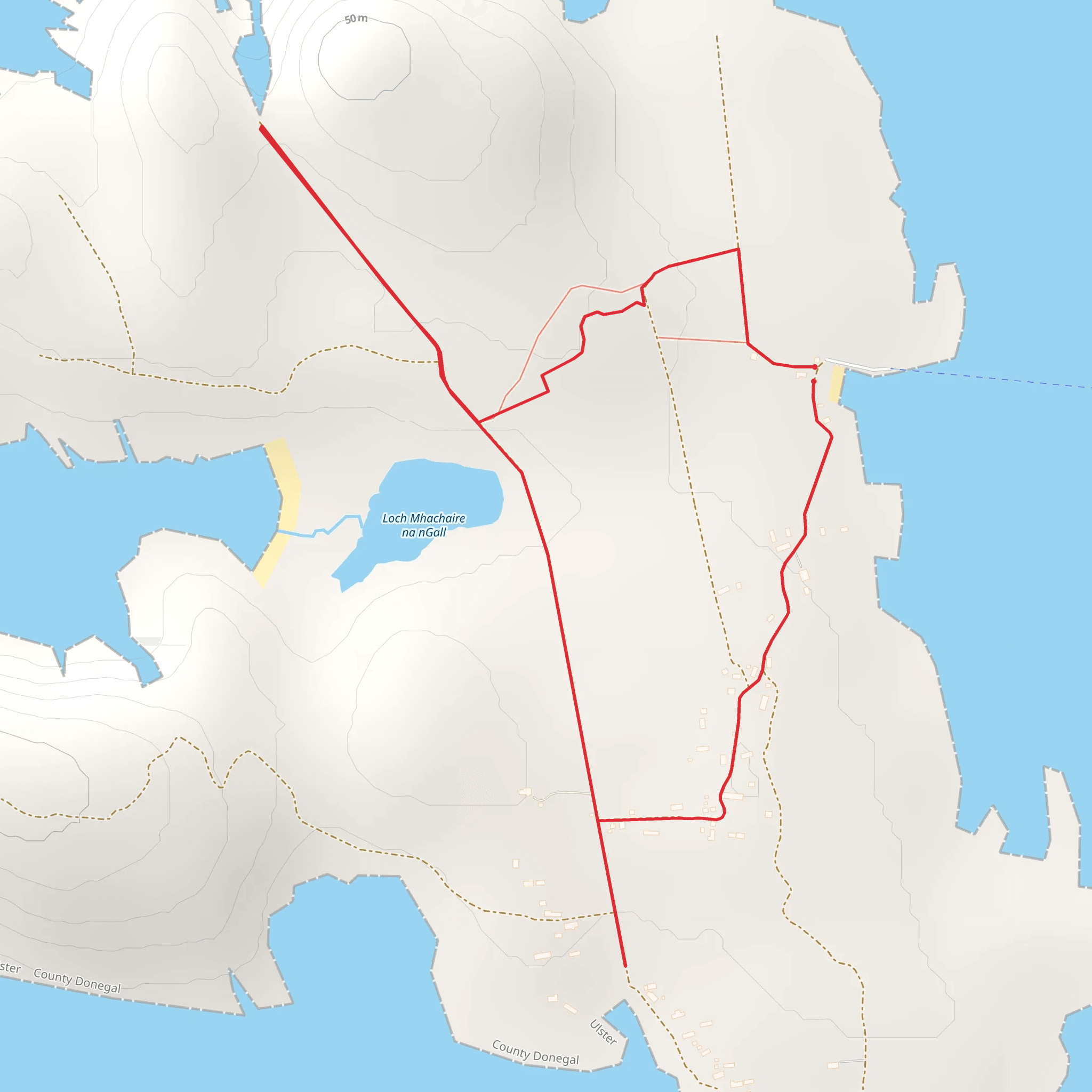 Slí Ghabhla - Gola Island - Sli Dhun na nGall mobile static map