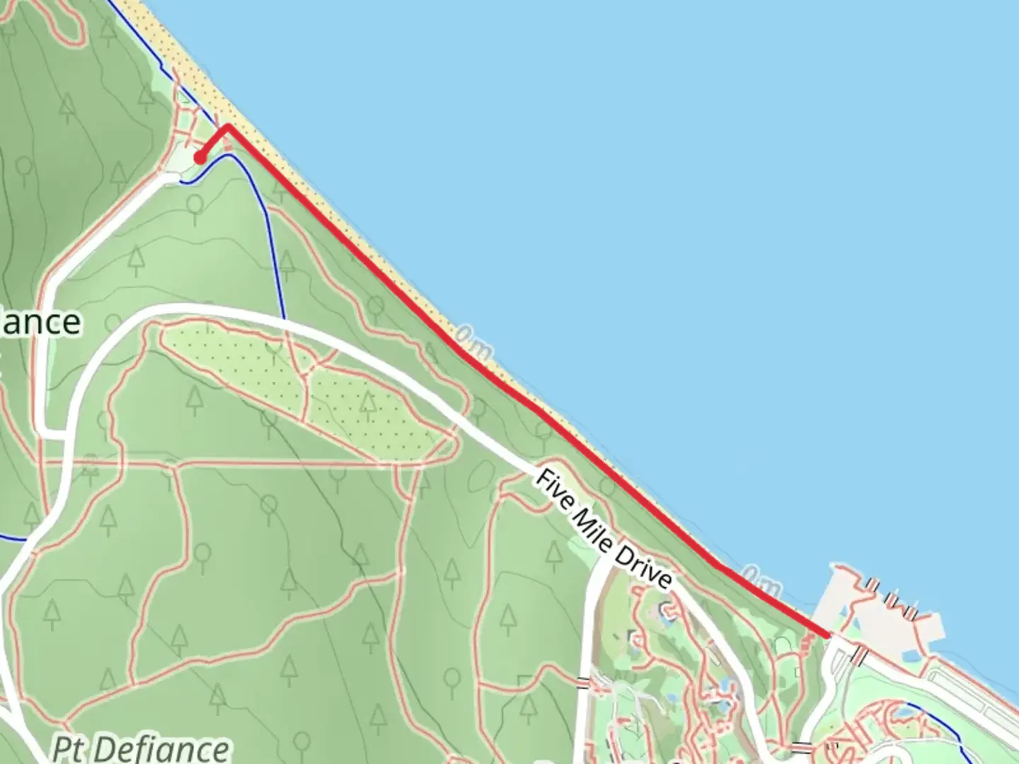 An image depicting the trail Promenade Lane and its surrounding area.