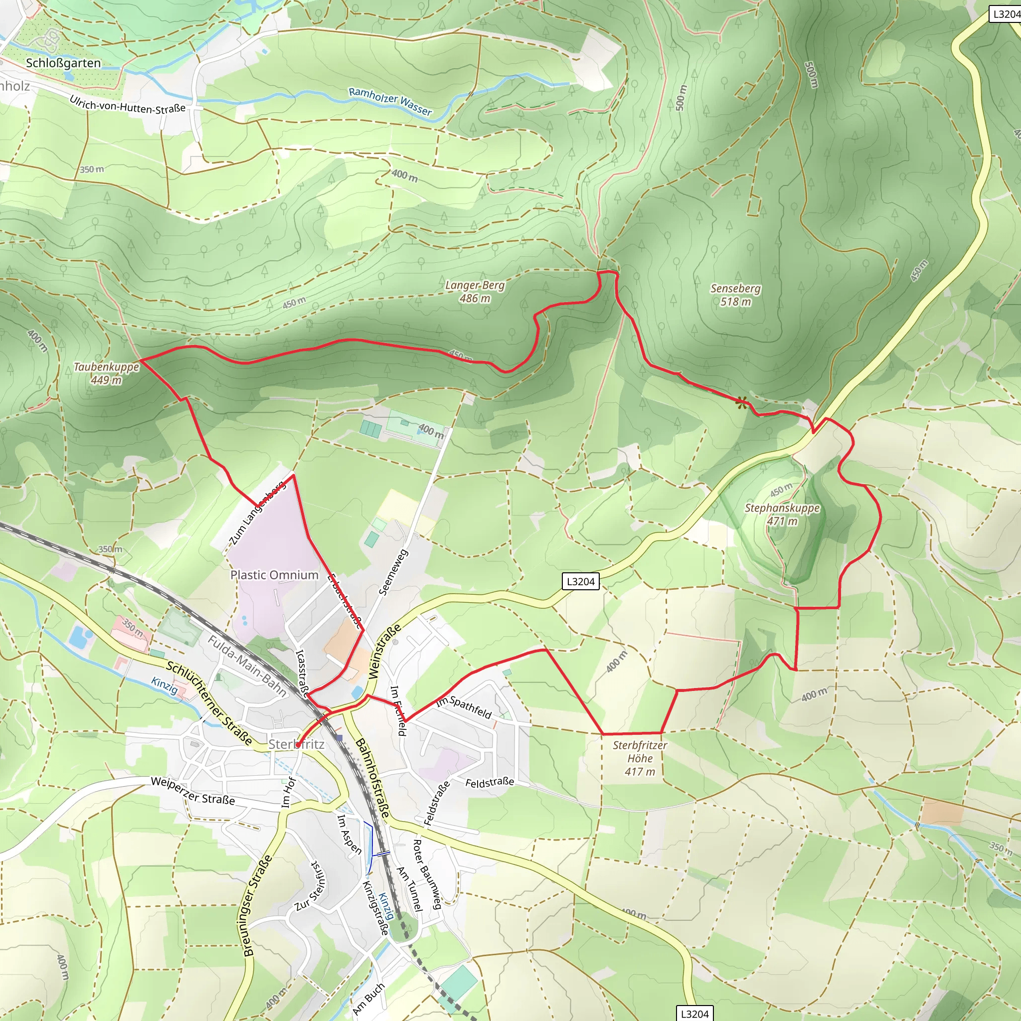 Sterbfritz Rundweg 1 mobile static map