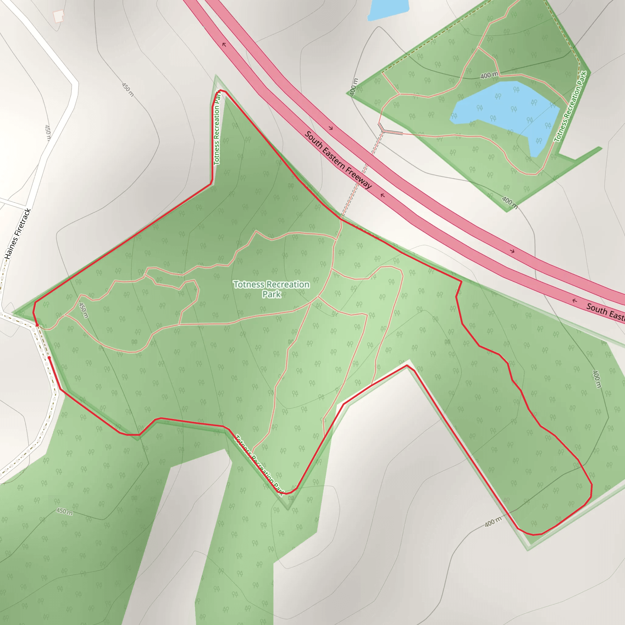 Southern Park - Perimeter Loop Trail mobile static map