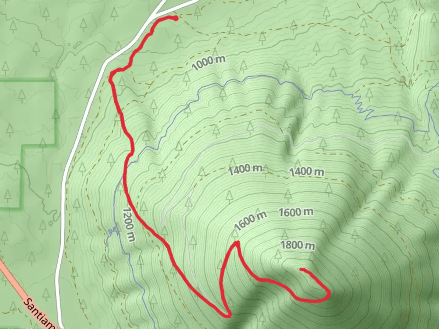 An image depicting the trail Black Butte and its surrounding area.