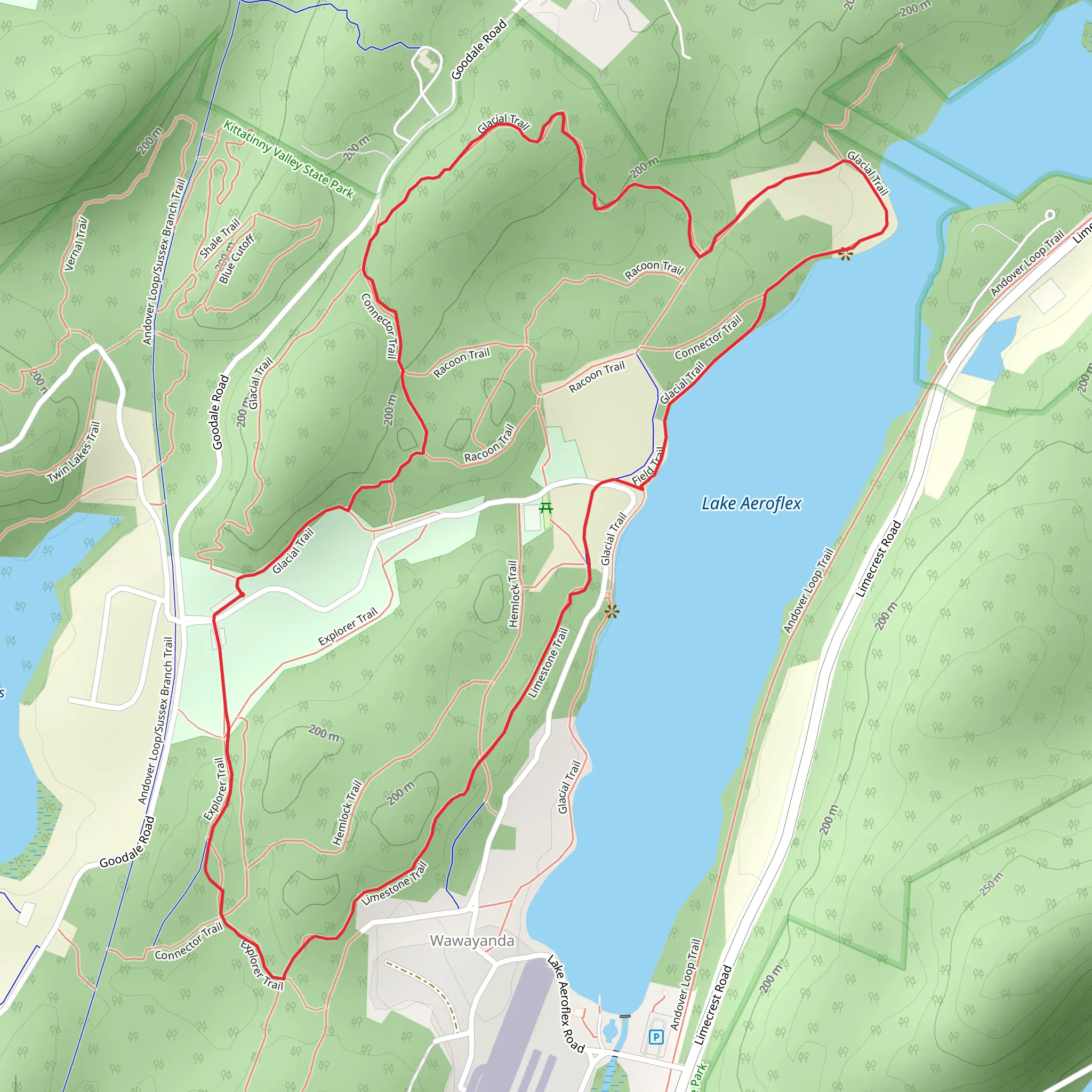 Lake Aeroflex West Loop mobile static map
