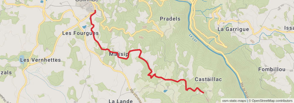 Camino Strasbourg-Saint Jean Pied de Port via Le Puy stage 55 Map