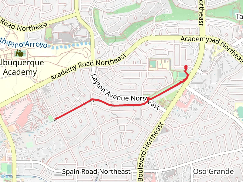 Academy Hills Park to La Paloma Park