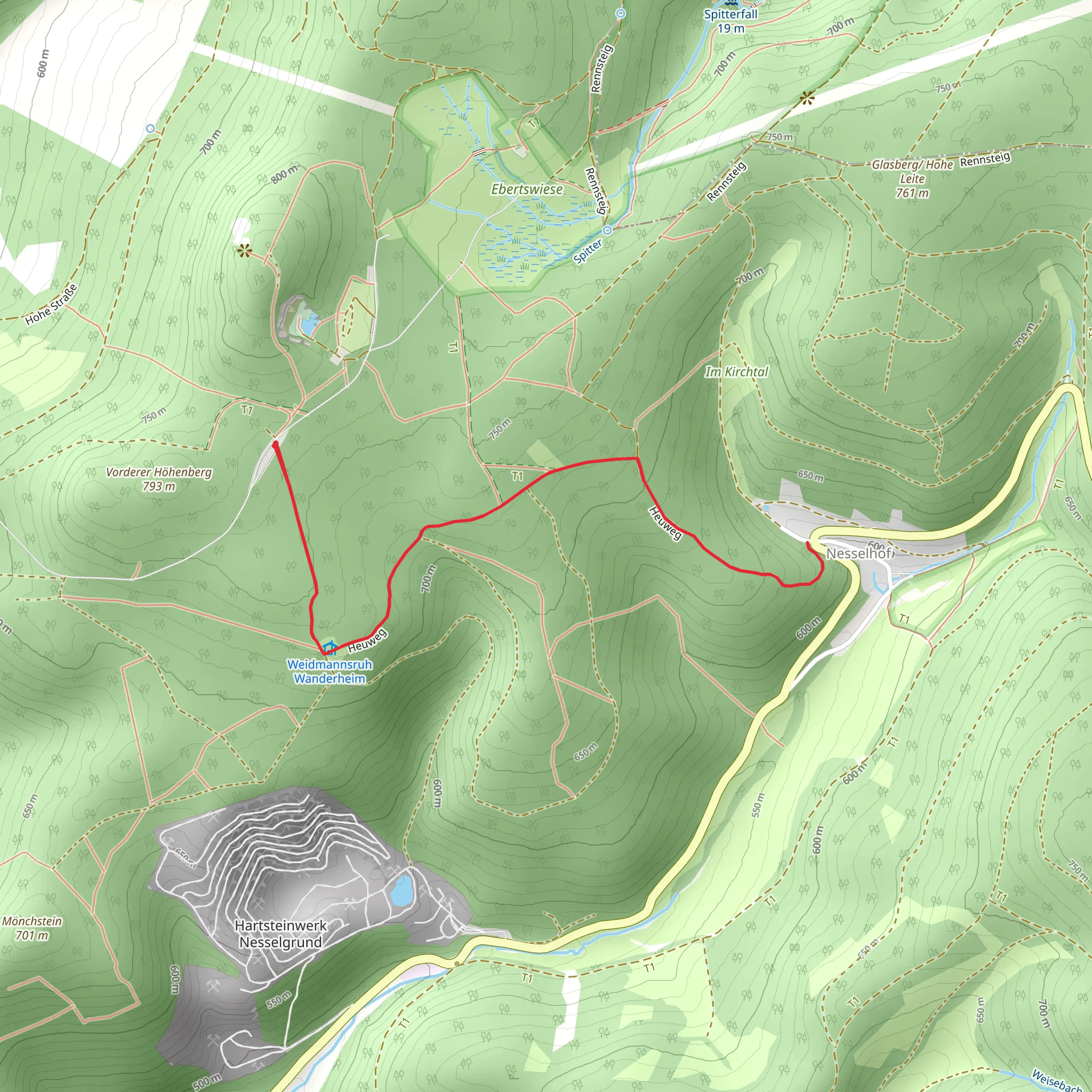 Heuweg Walk mobile static map