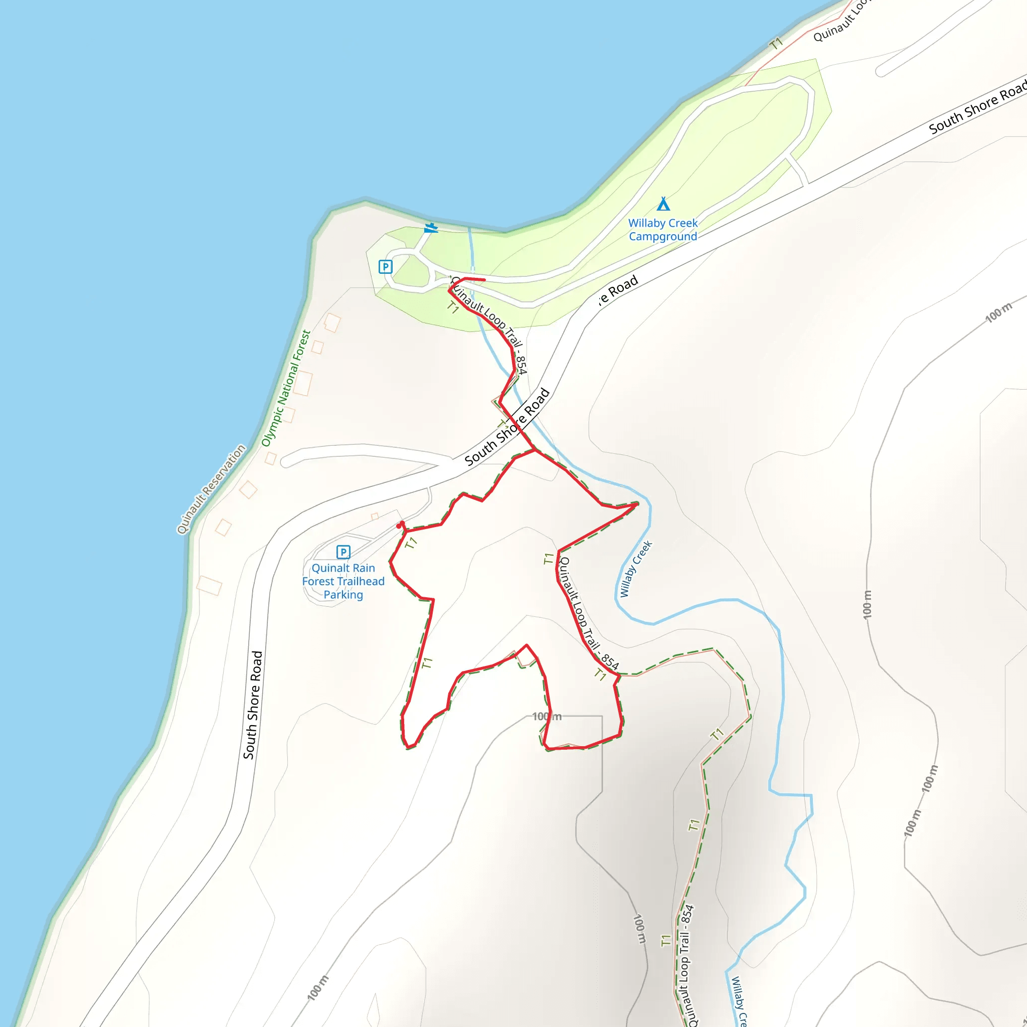 Rain Forest Interpretive Trail mobile static map