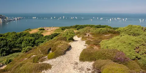 An image depicting the trail Headon Warren Walk and its surrounding area.