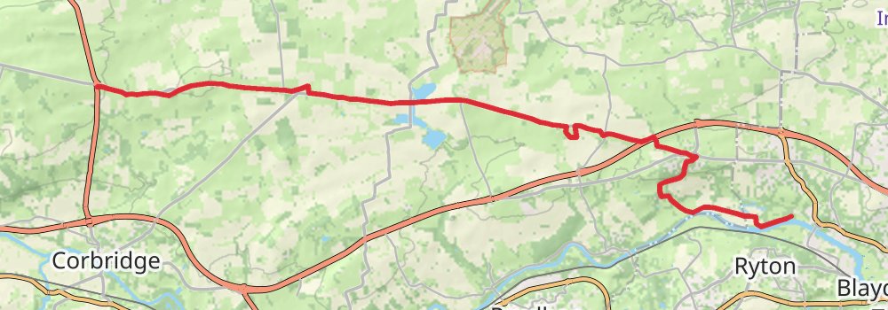 Hadrian’s Wall Path (East to West) 10-Day Moderate Tour (Hillwalk Tours) stage 2 Map