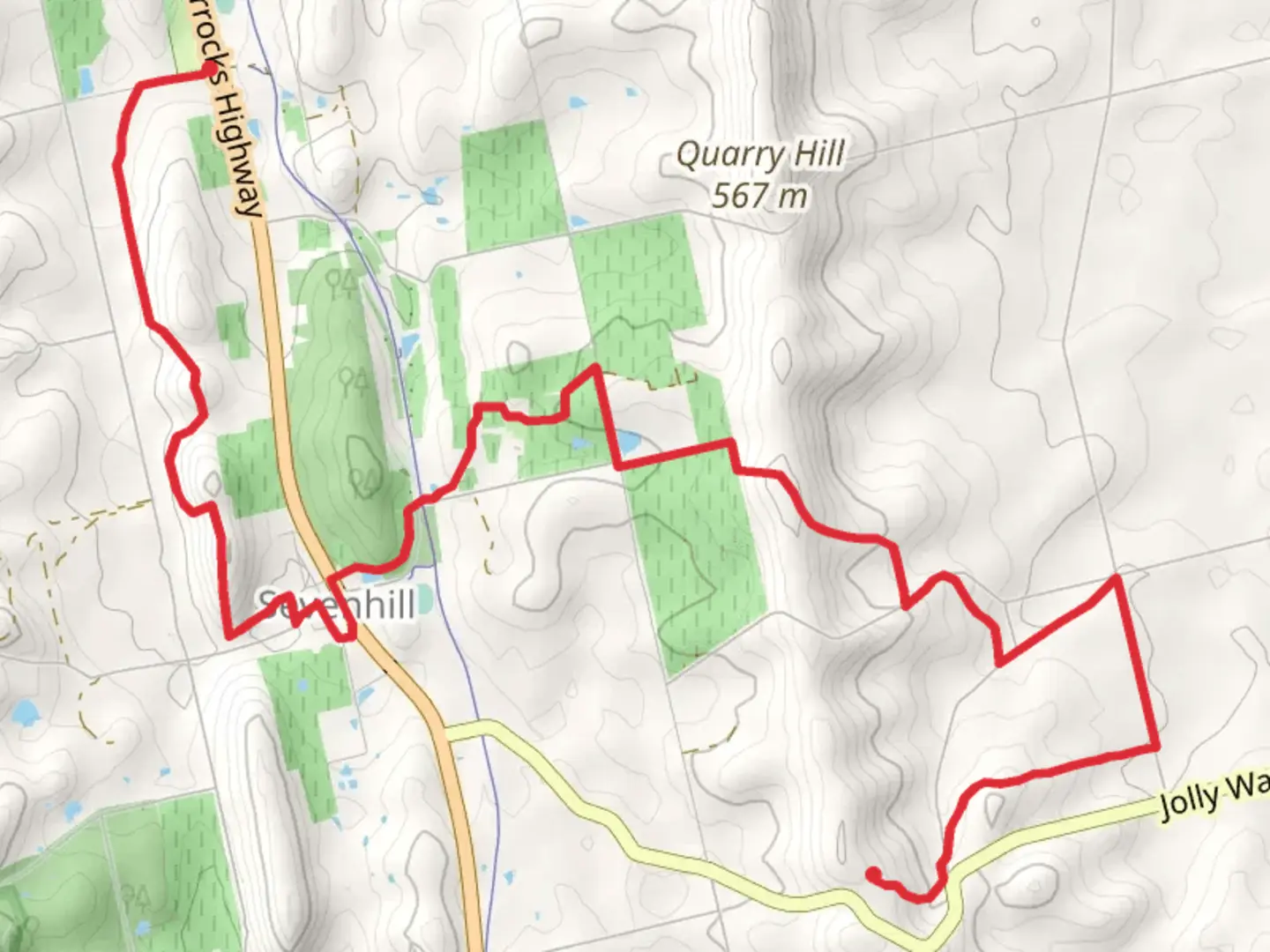 An image depicting the trail Polish Hill River to Clare Walk and its surrounding area.