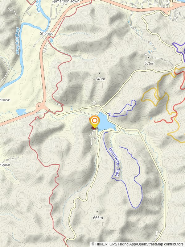 Red House Lake and Red House Brook Loop mobile static map
