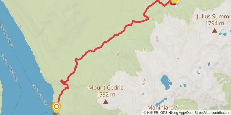 Travers-Sabine Circuit stage 4 Map