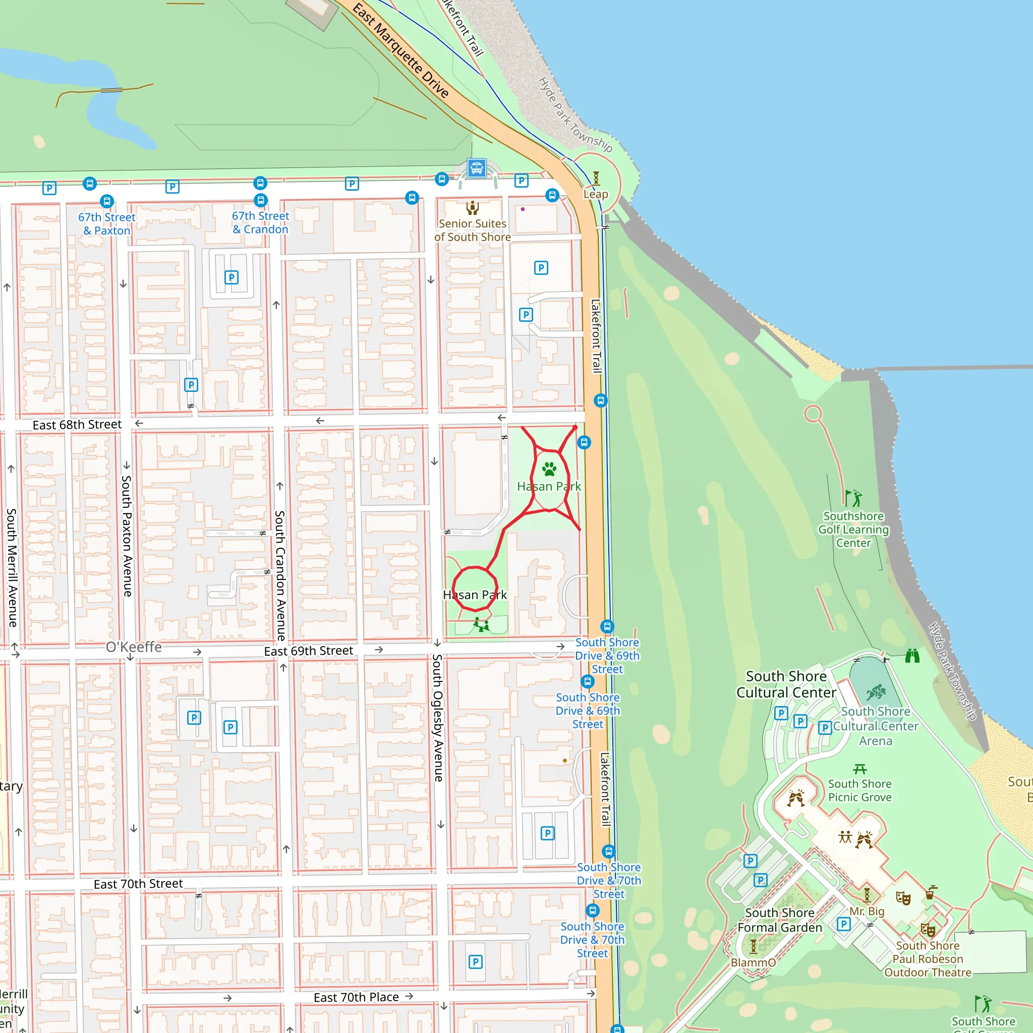 Hasan Park Loop mobile static map