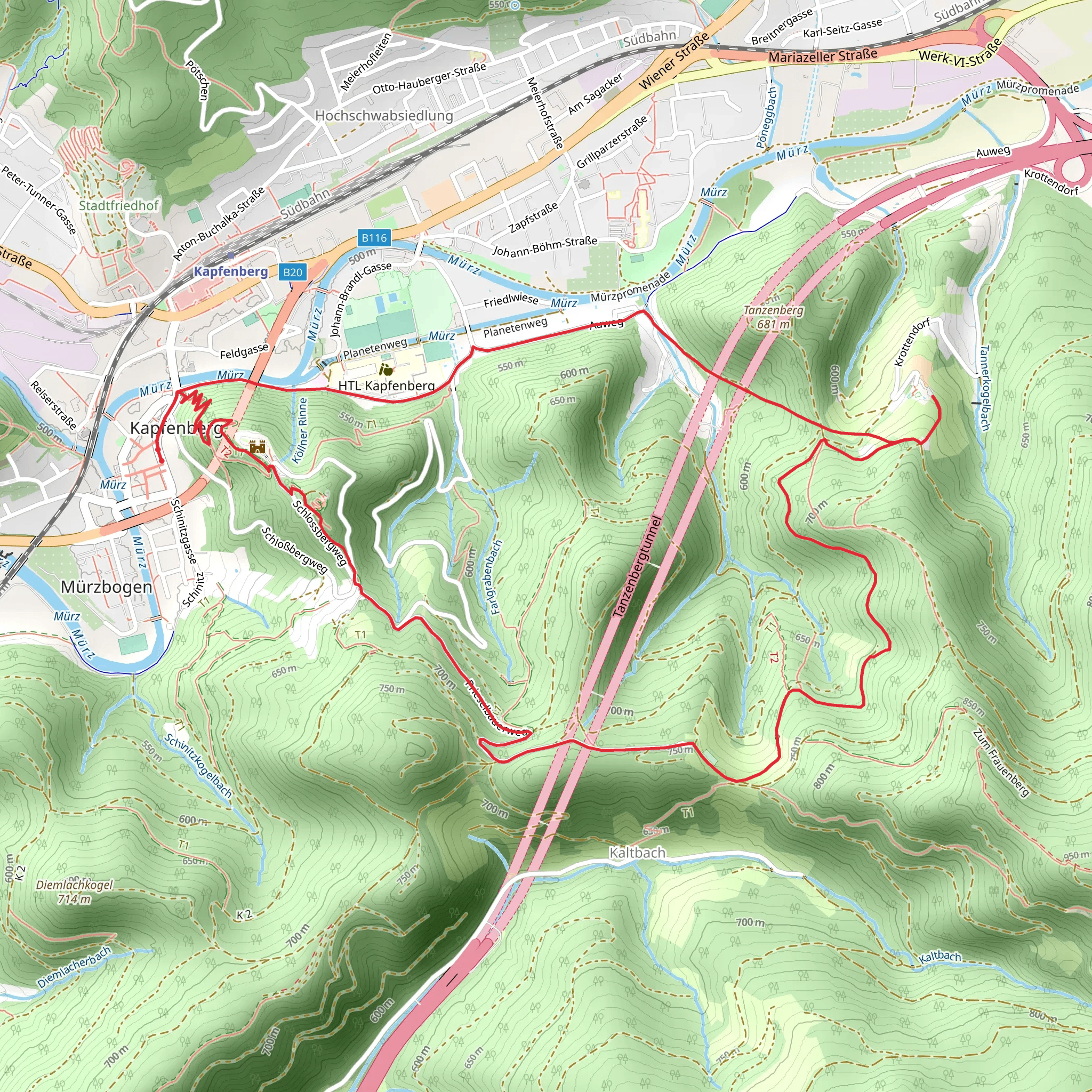 Kapfenberg Loop mobile static map