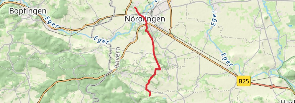 Romantische Straße stage 13 Map