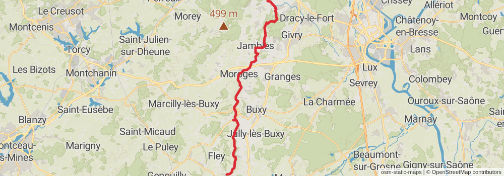 Camino Strasbourg-Saint Jean Pied de Port via Le Puy stage 27 Map