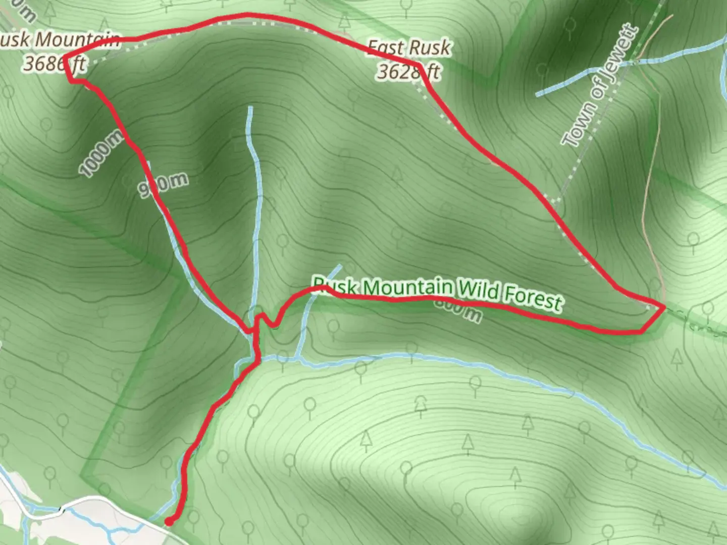 An image depicting the trail Rusk Herd Path Loop Trail and its surrounding area.