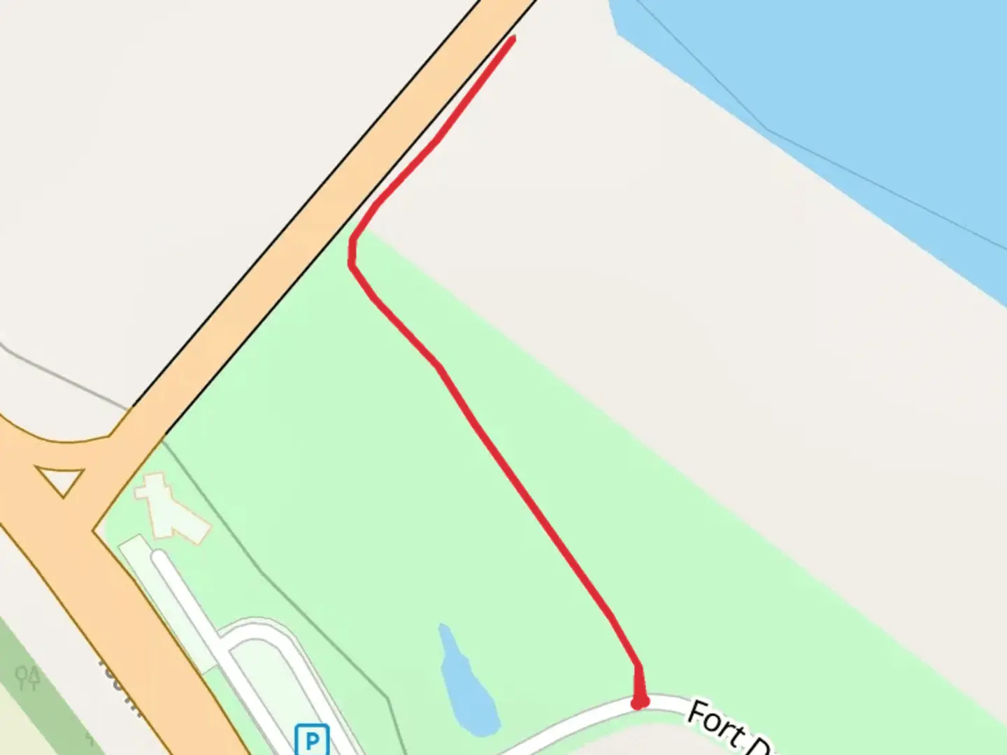 An image depicting the trail Fort Defiance Road and its surrounding area.