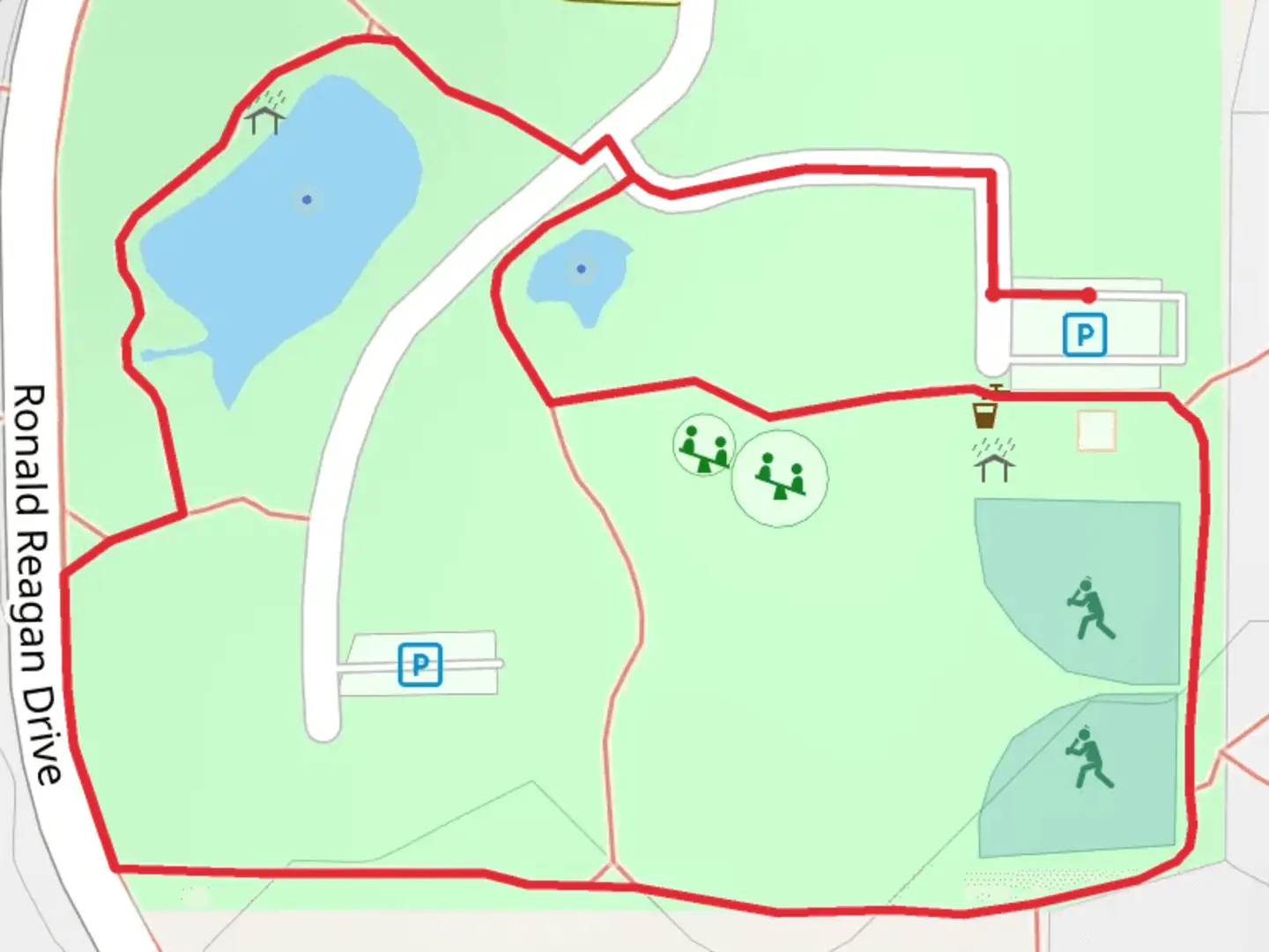 An image depicting the trail Boulevard Park Loop and its surrounding area.