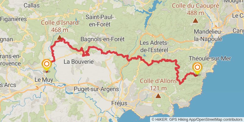 Via Aurelia alt 5 Map