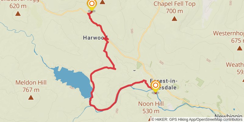 Durham Loop stage 10 Map