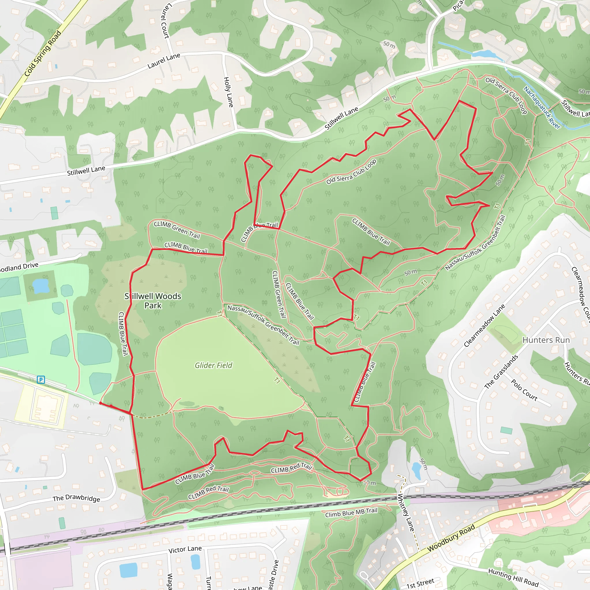Trail View State Park Loop mobile static map