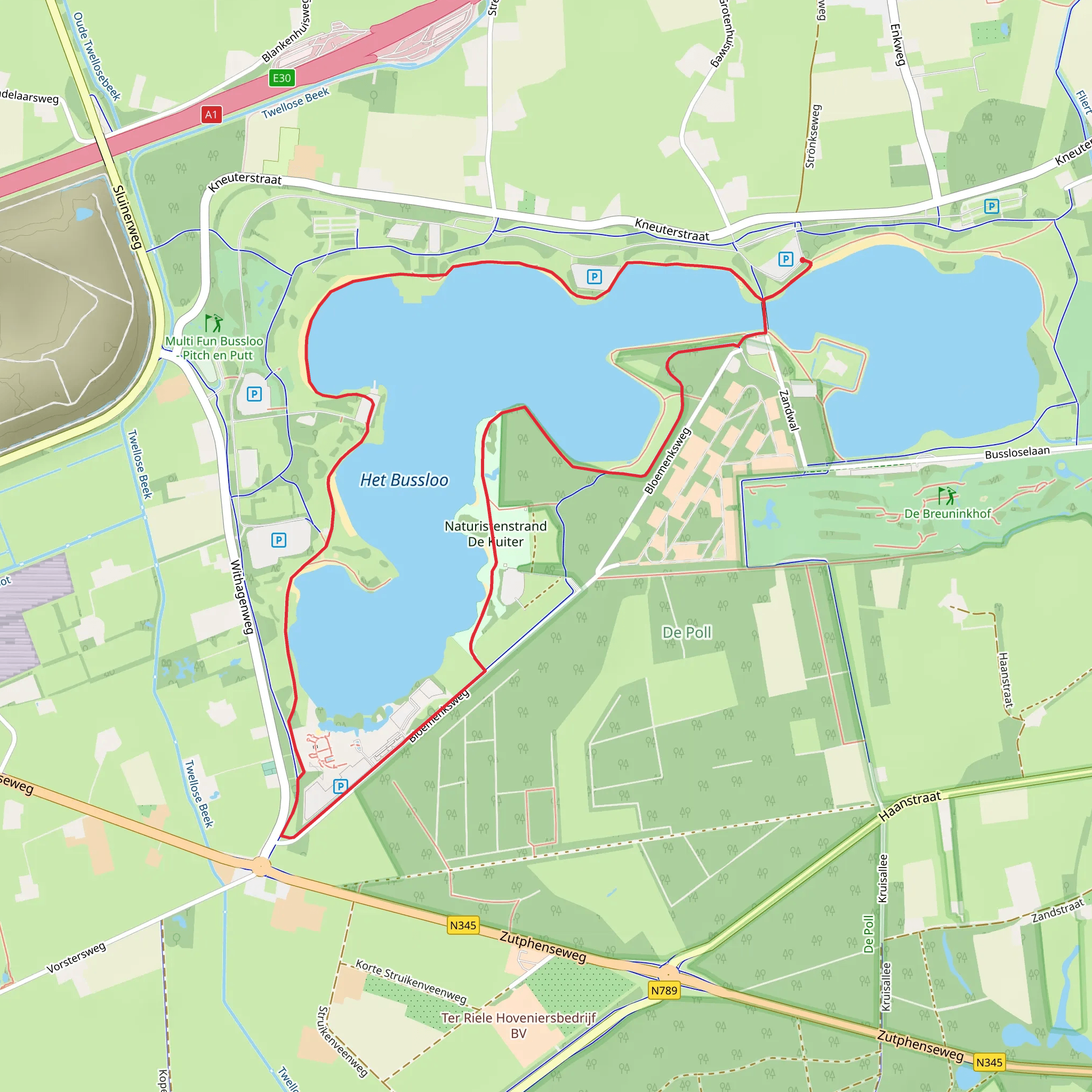 Het Bussloo Loop mobile static map