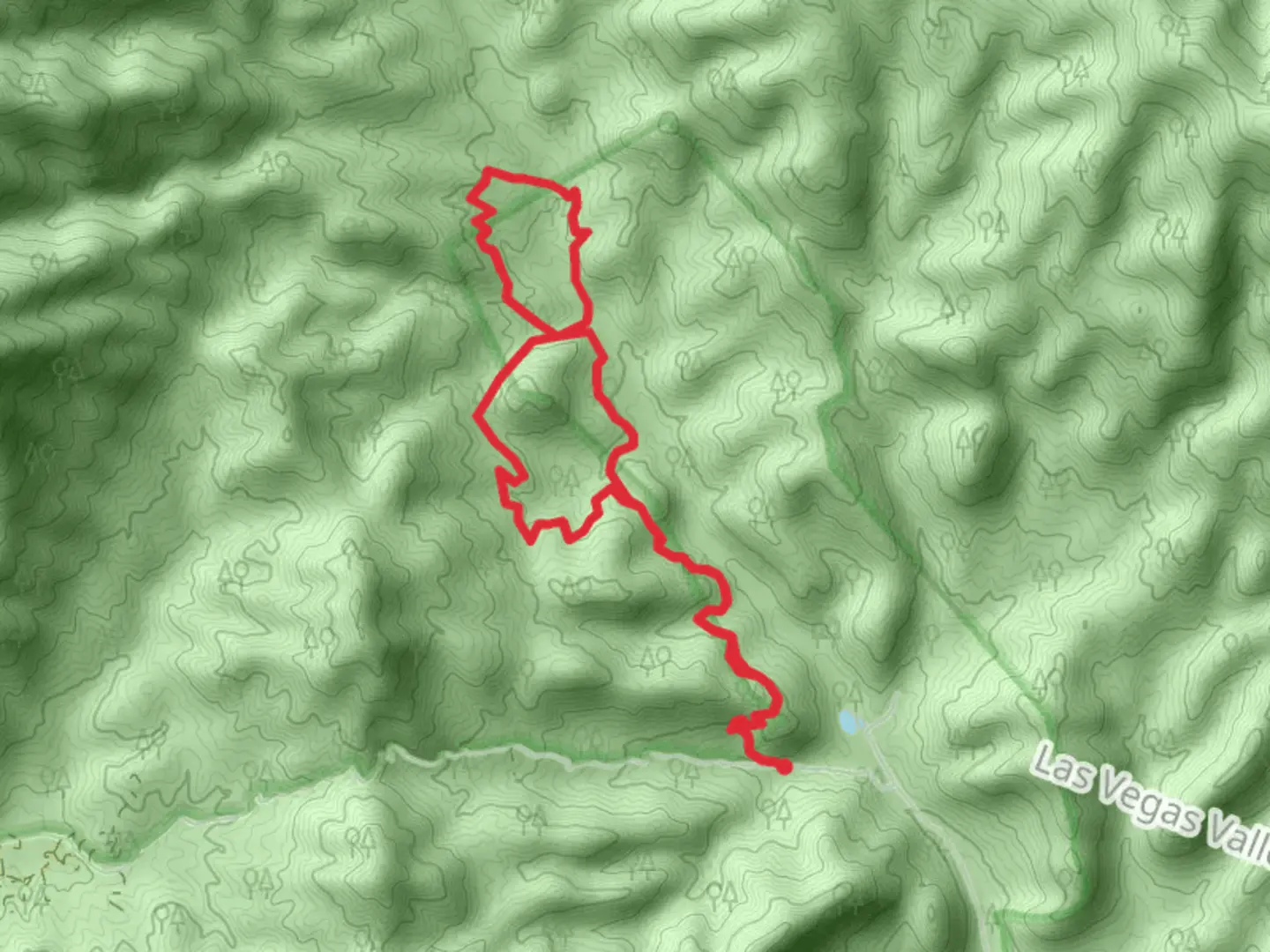 An image depicting the trail Lovell Canyon - Schaefer Spring Loop Trail and its surrounding area.