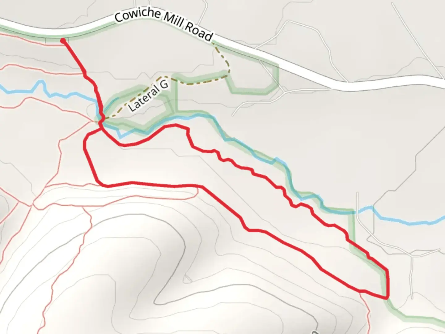An image depicting the trail Riparian East and Ditch Bank Loop Trail and its surrounding area.