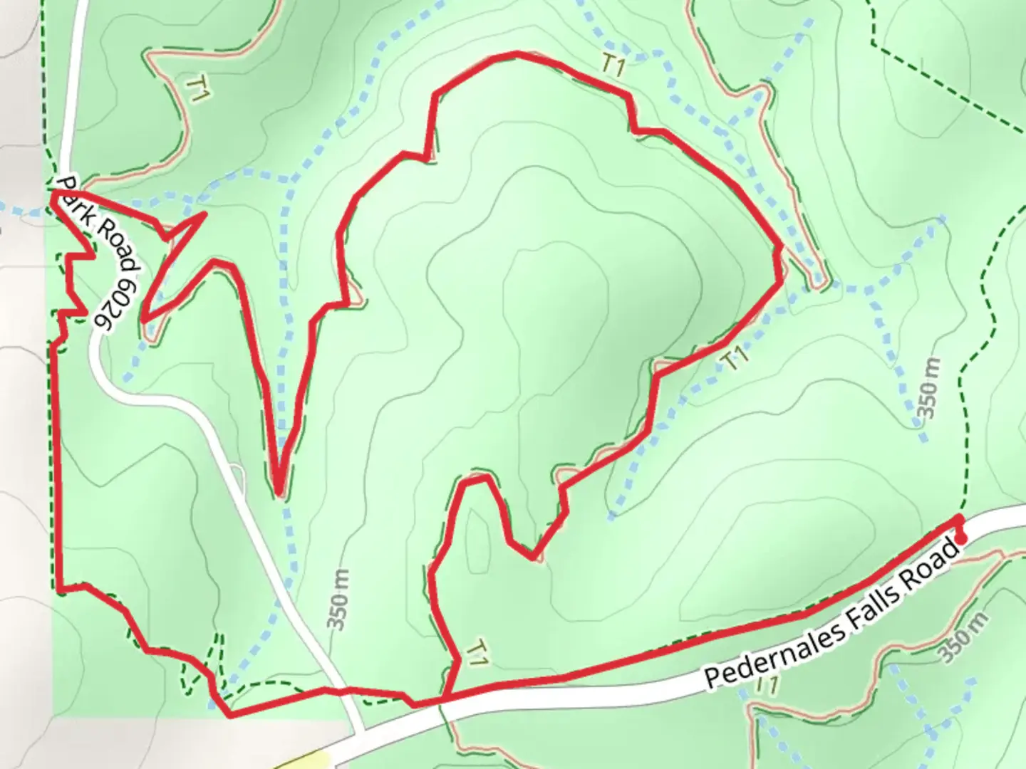 An image depicting the trail Madrone and South Loop Equestrian Loop Trail and its surrounding area.
