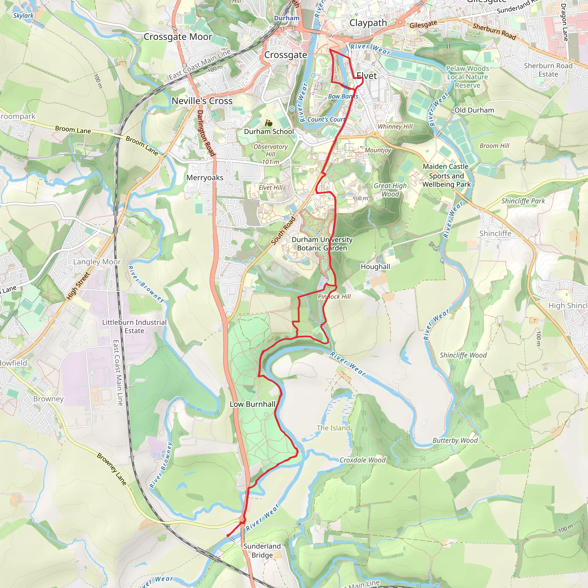 Garry's Wood, Pinnock Hill, Buck Hill and Coll Loop mobile static map