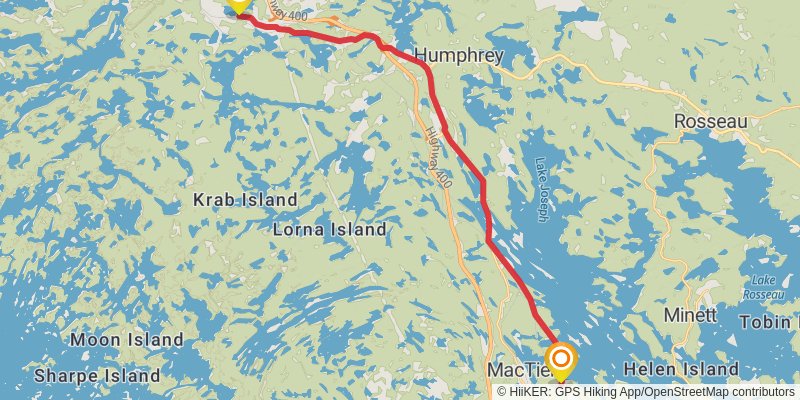 Waterfront Trail stage 103 Map