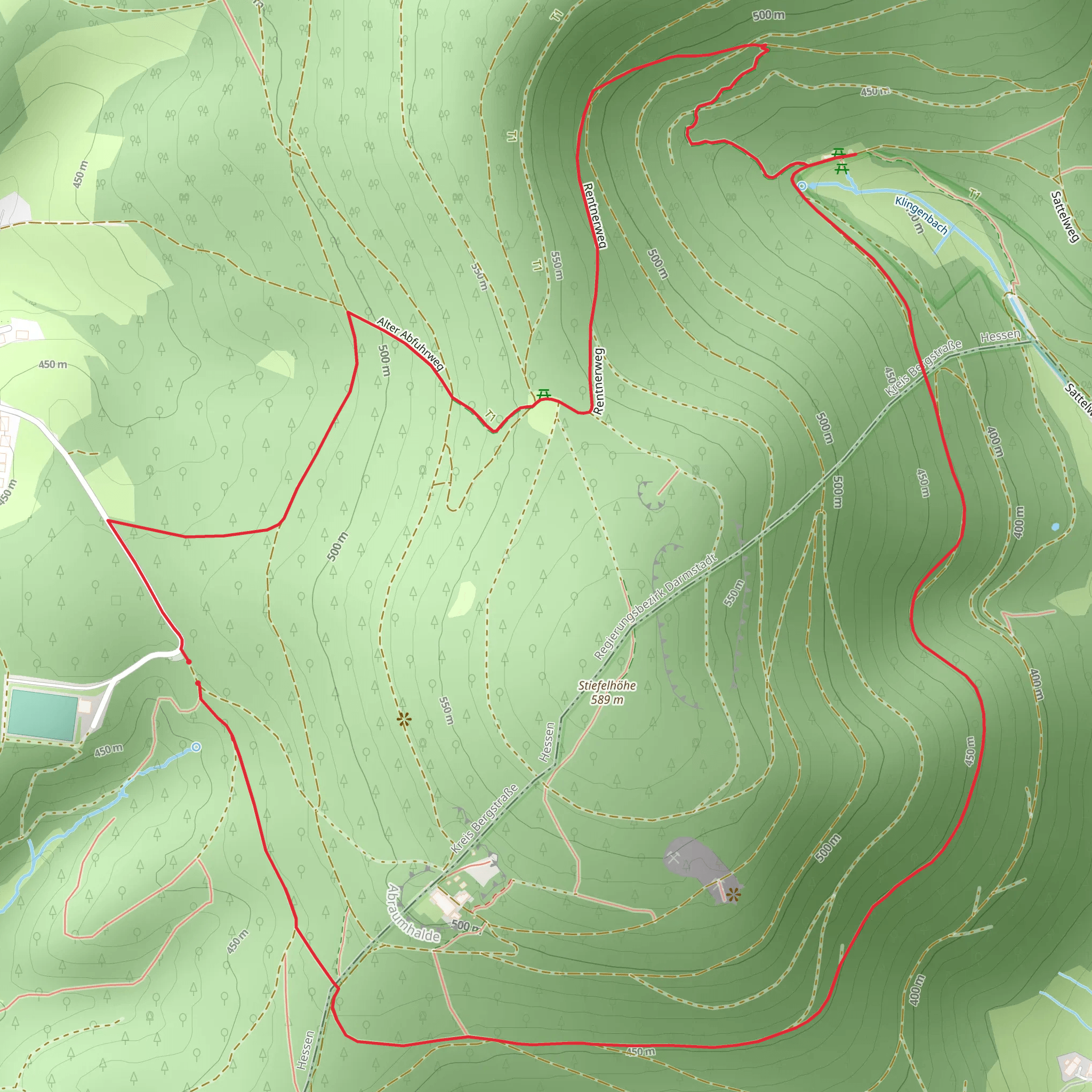 Alter Abfuhrweg Loop mobile static map