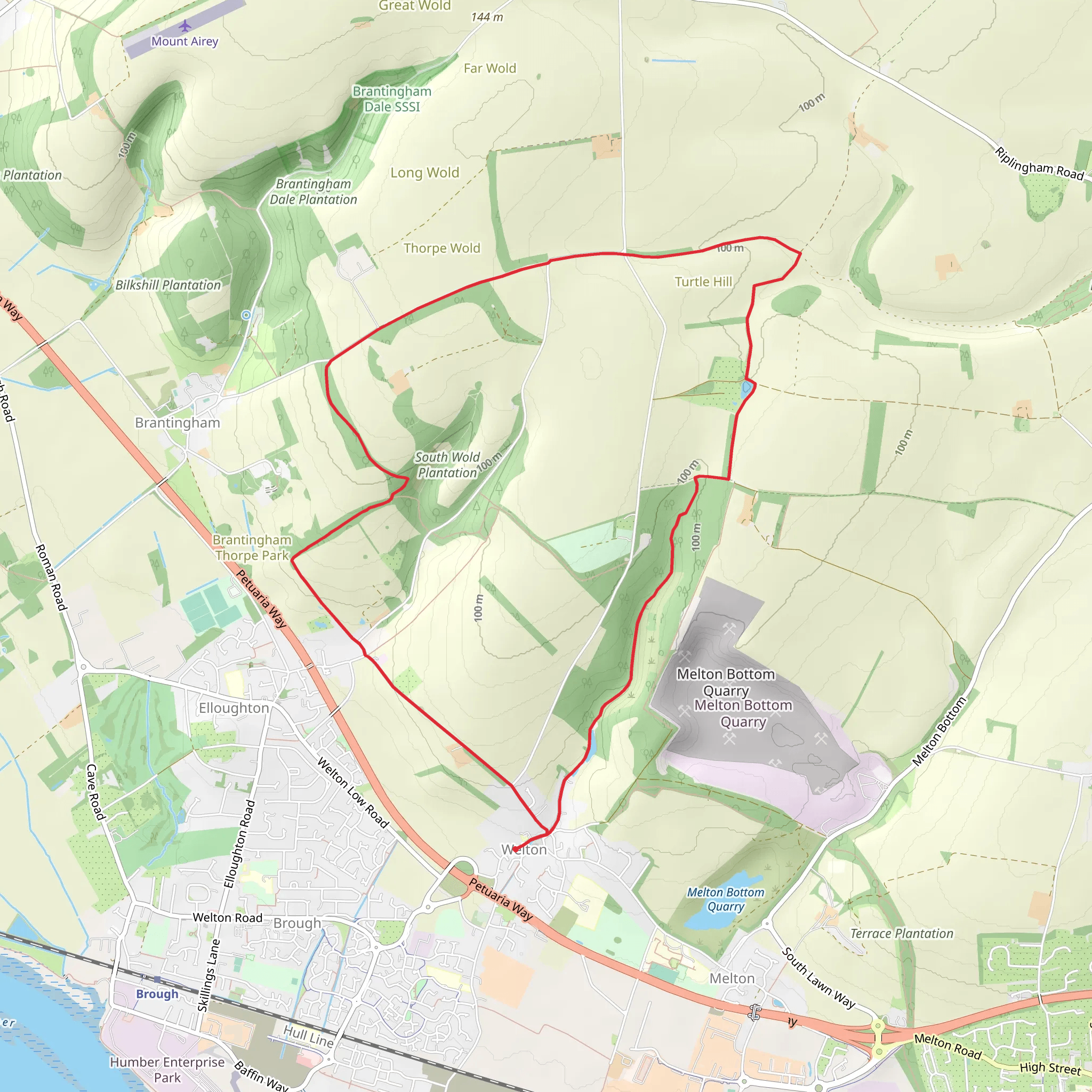 Welton Loop mobile static map