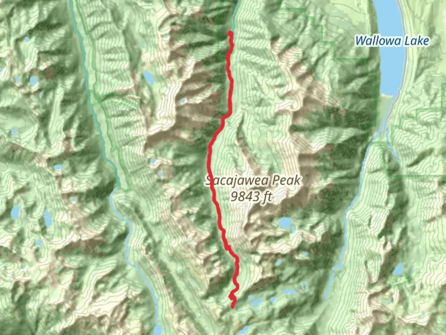 An image depicting the trail Hurricane Creek Trail and its surrounding area.
