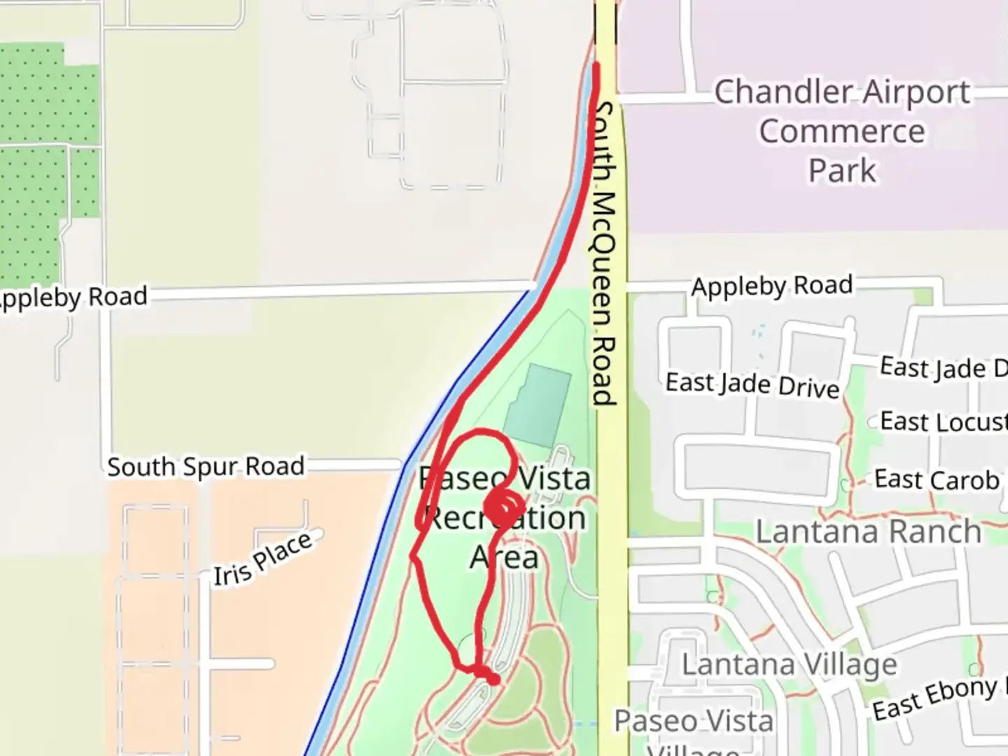 An image depicting the trail Paseo Vista Recreation Area - Maricopa Trail and its surrounding area.