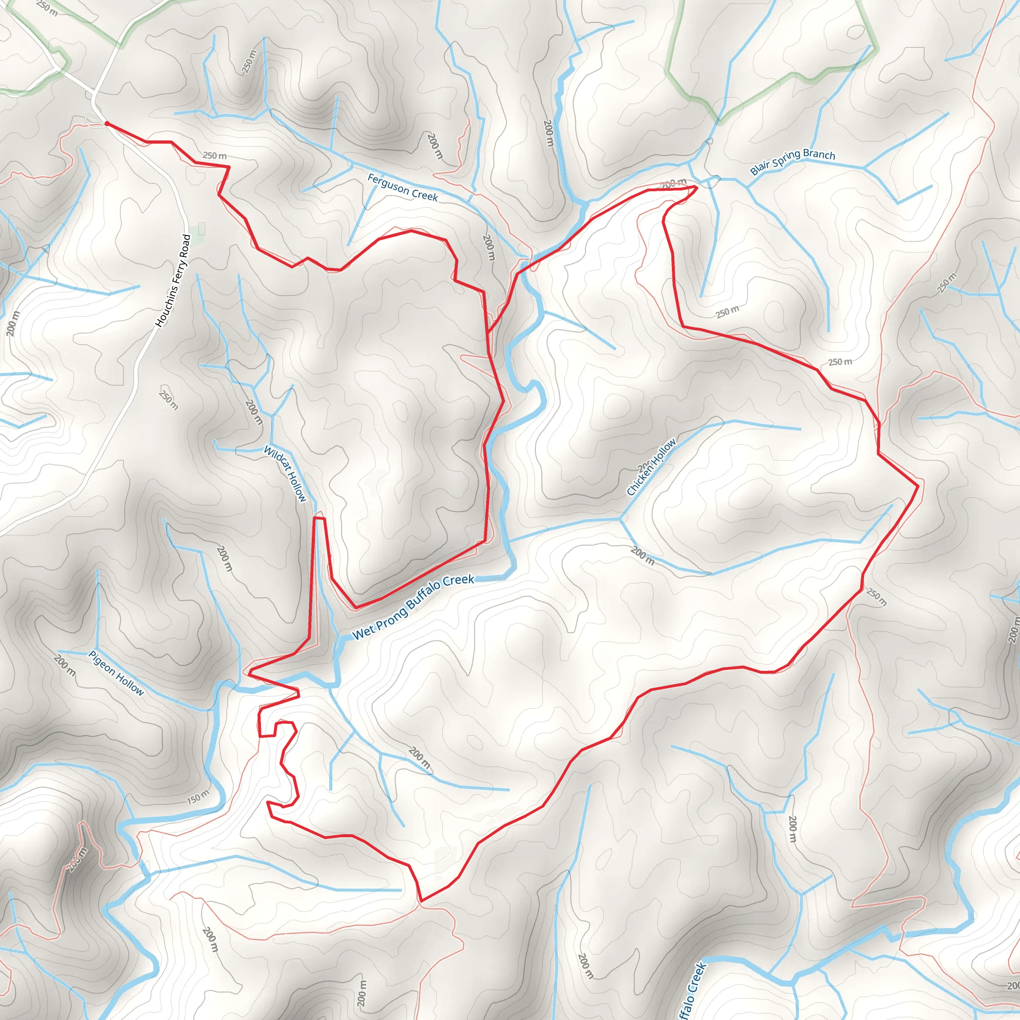 Wet Prong Trail Loop mobile static map