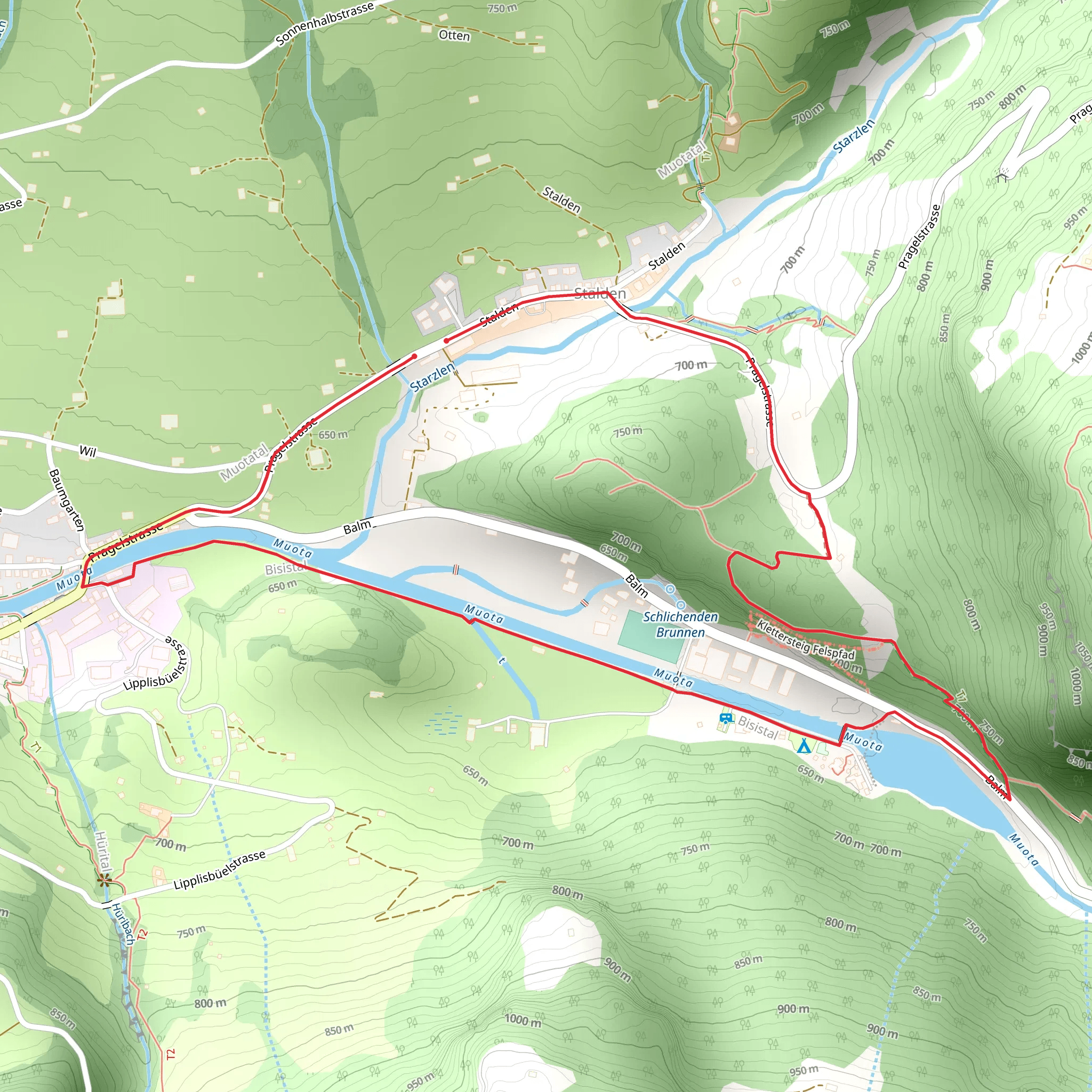 Übers Bachholz mobile static map